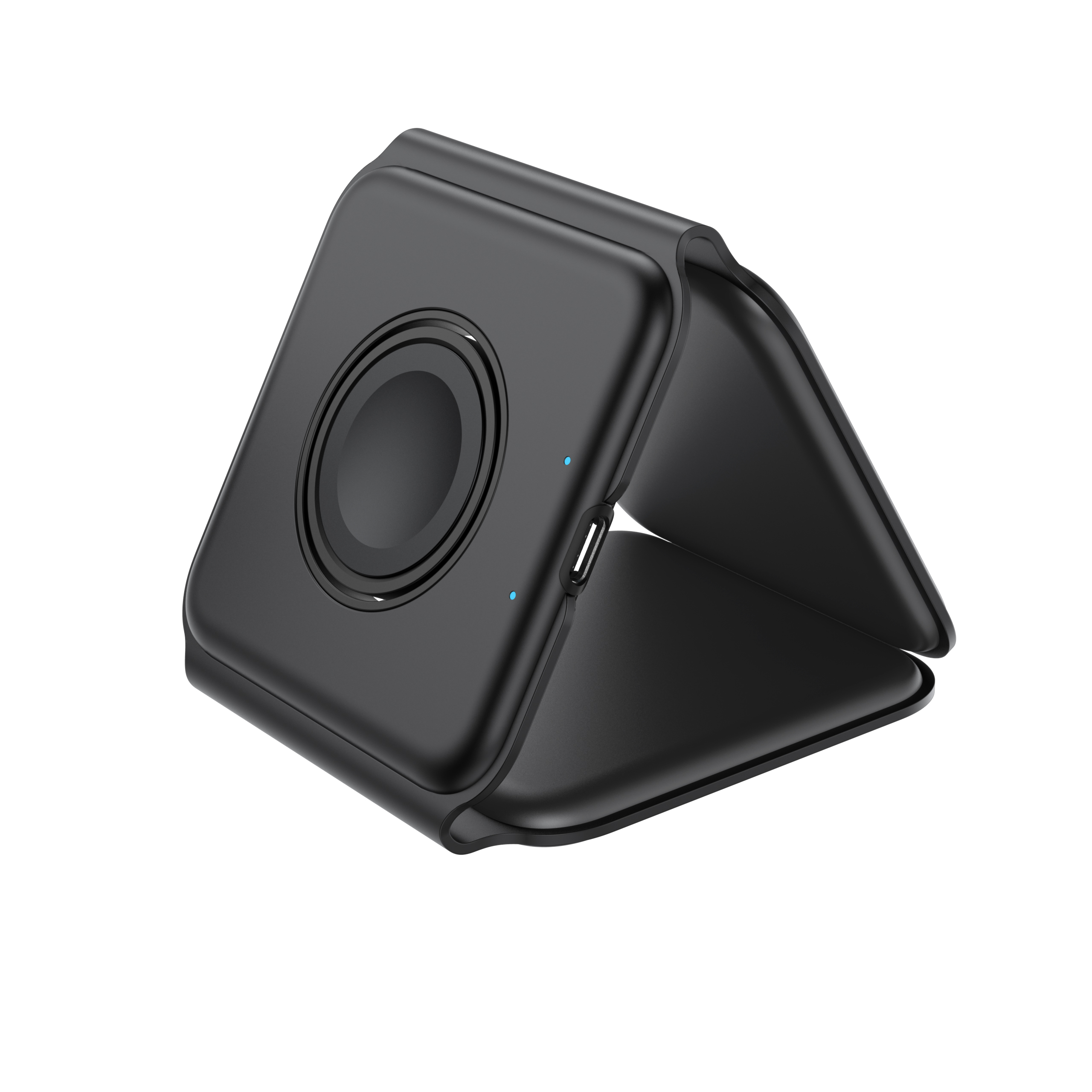 15W 3 in 1 Foldable Wireless Charger Magnetic Wireless Charger Folding Qi Wireless Charger Stand for Iwatch for Airpods